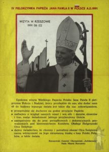 Jan Pawel II - pielgrzymki - Rzeszow 1991