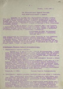 Biuletyn Informacyjny Nr 5 Podkarpackiego Regionalnego Komitetu Założycielskiego NSZZ Solidarność w Krośnie z 1980 r., s.196