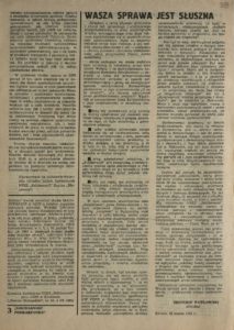Solidarność Podkarpacka druk Regionalnej Organizacji Związkowej w Krośnie z dn. 25.04.1981 r. do użytku wewnątrzzwiązkowego, s.333