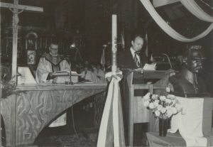Zdjęcie z Mszy Św. odprawionej w kościele Przemieniania Pańskiego w Sanoku