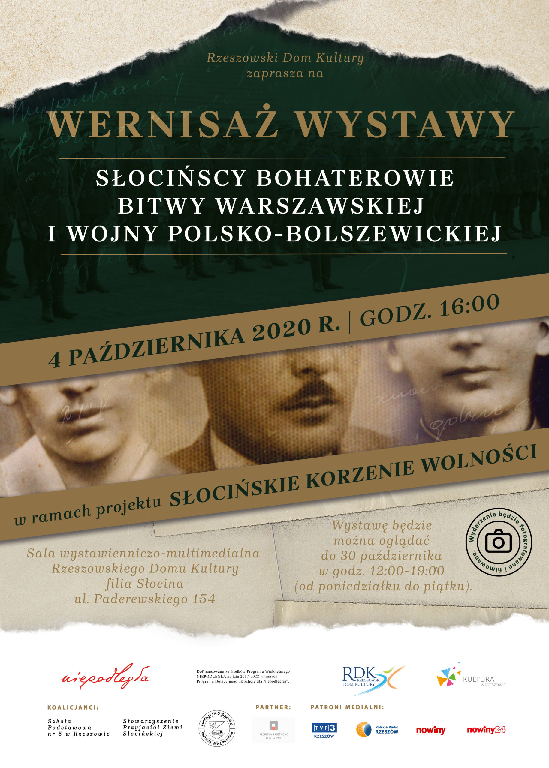 wernisaż wystawy Słocińscy bohaterowie Bitwy Warszawskiej i wojny polsko-bolszewickiej