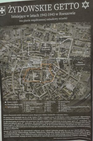 mapa rzeszowskiego getta